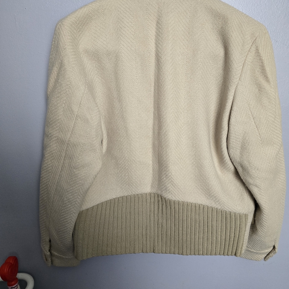 Calvin Klein Collection Cream Button-Up Jacket - Picture 5 of 5